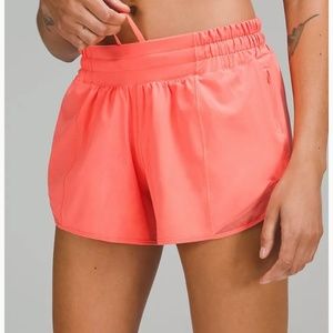 ISO- pink lululemon hotty hot shorts size 2. 4 inch